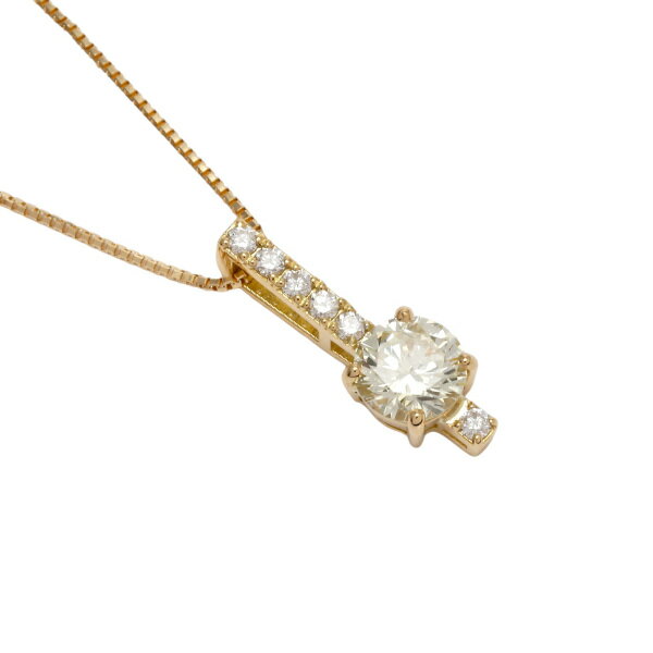 ジェムキャッスルゆきざきのK18イエローゴールド ダイヤモンド ネックレス｜アングル3