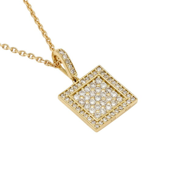 ジェムキャッスルゆきざきのK18イエローゴールド ダイヤモンド ネックレス｜アングル3