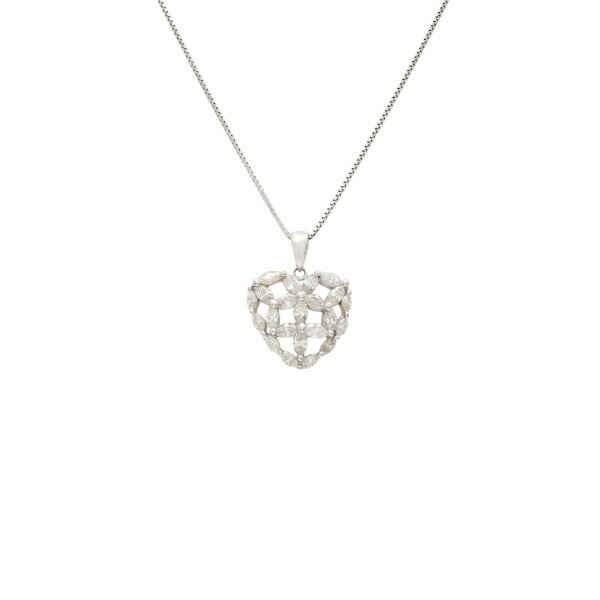 K18ホワイトゴールド ダイヤモンド ネックレス