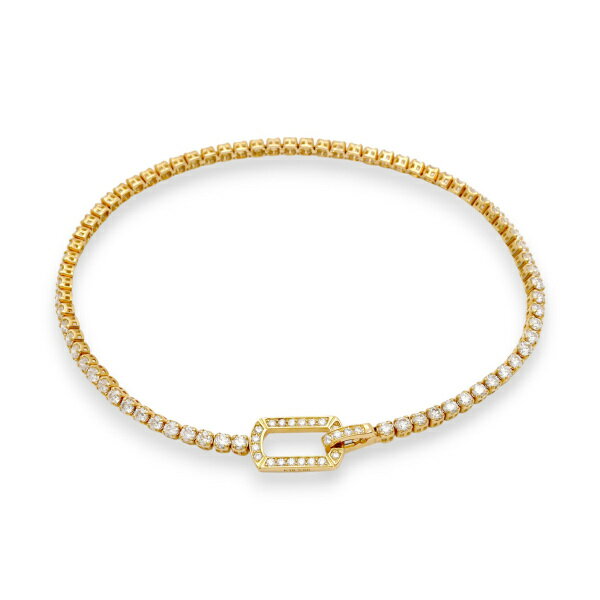 K18イエローゴールド ダイヤモンド テニス ブレスレット