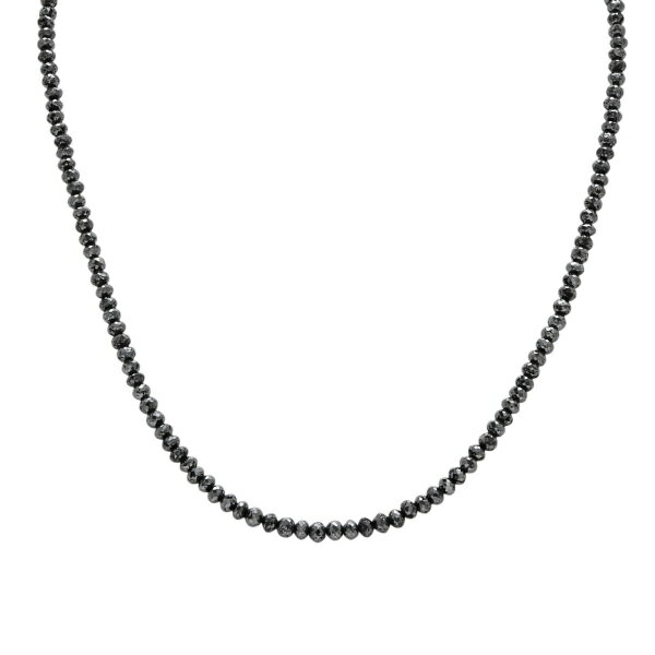 プラチナ850 ブラックダイヤ ネックレス