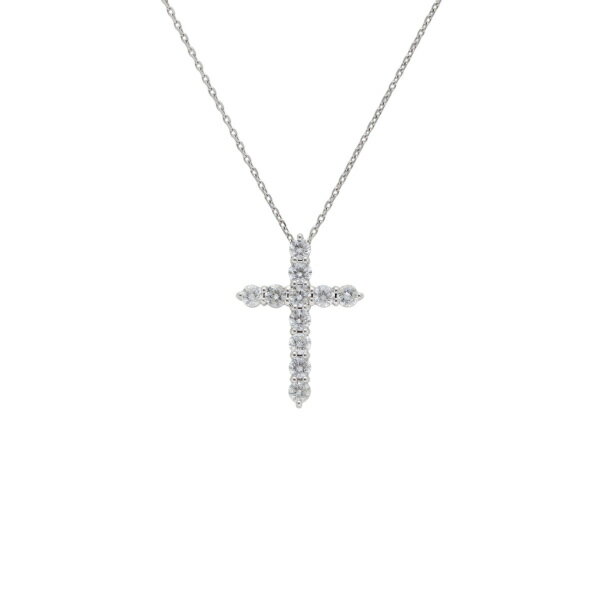PT950 PT850 ダイヤモンド クロス ネックレス