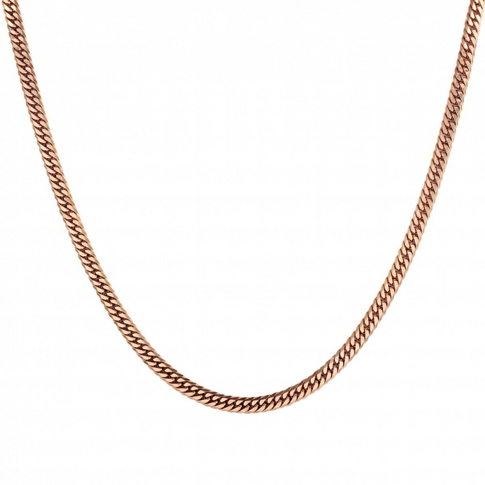 K18ピンクゴールド 喜平 ネックレス ダブル6面 約50cm 約50.91g