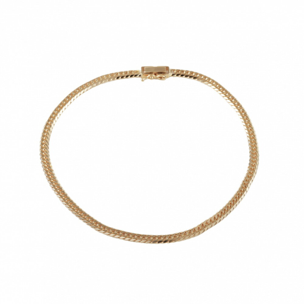 K18イエローゴールド 喜平 アンクレット ダブル6面 約24cm 約10.45g