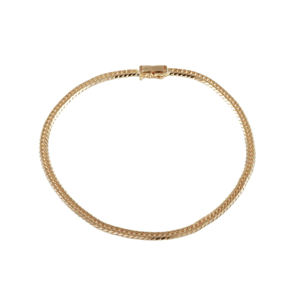 K18イエローゴールド 喜平 アンクレット ダブル6面 約24cm 約10.2g