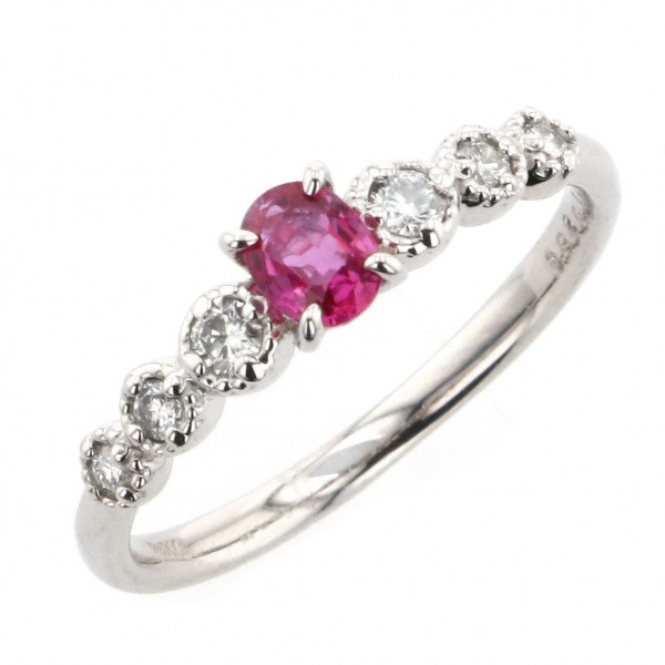 PT900 ルビー ダイヤモンド OTHER リング
