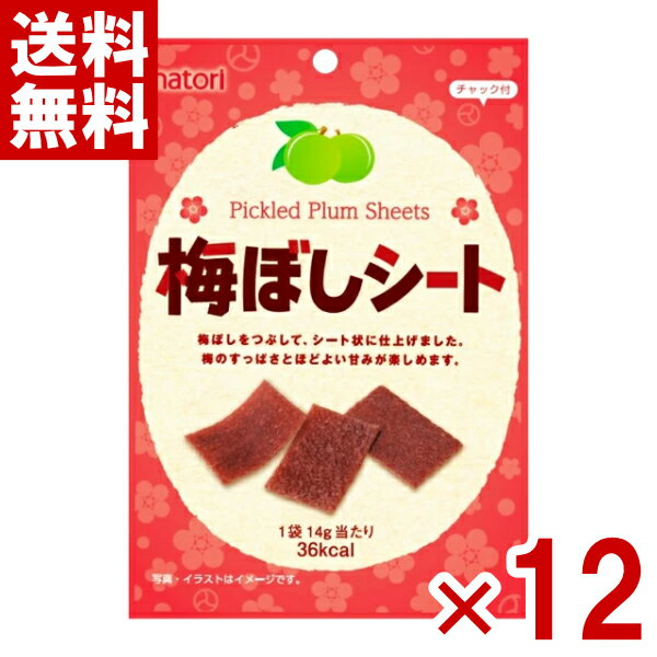 なとり 14g 梅ぼしシート (6×2)12入 (ポイント消化) (np) (賞味期限2026.4月末) (メール便全国送料無料)