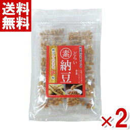 龍屋物産 どらい納豆 一味唐辛子味 65g×2入 (ポイント消化)(np)(賞味期限2024.8.4) (メール便全国送料無料)