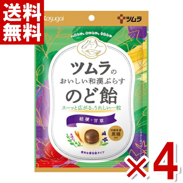 春日井 ツムラのおいしい和漢ぷらすのど飴 42g×4袋入 (ポイント消化) (np)(賞味期限2026.8月末) (メール便全国送料無料)