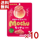味覚糖 モッチュ 白桃味 45g×10入 (葛 グミ お菓子) (ポイント消化) (np-3) (賞味期限2025.12月末) (メール便全国送料無料)