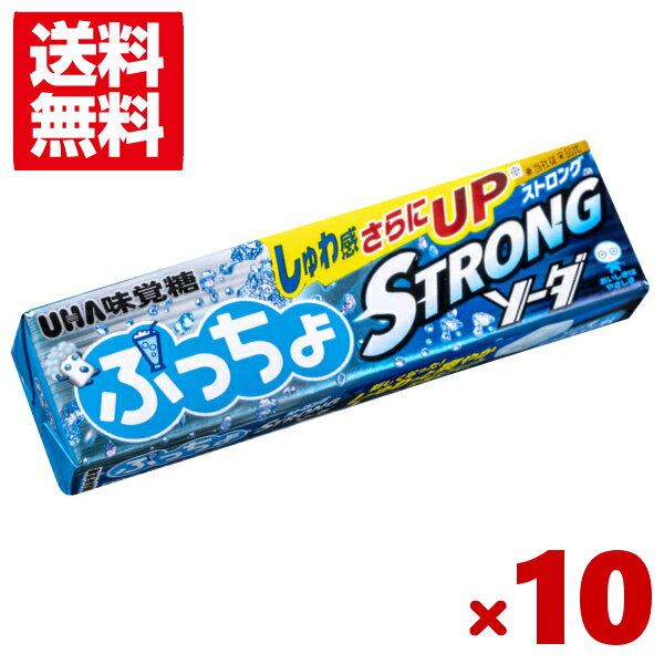 味覚糖 ぷっちょスティック ストロングソーダ 10粒×10入 (ポイント消化) (np)(賞味期限2024.10月末) (メール便全国送…