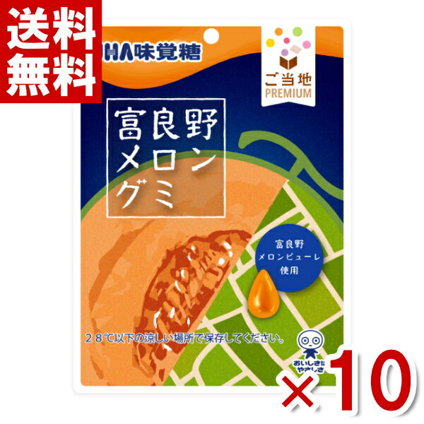 楽天ゆっくんのお菓子倉庫2号店味覚糖 ご当地PREMIUM 富良野メロングミ 40g×10入 （ポイント消化） （np）（賞味期限2024.12月末） （メール便全国送料無料）