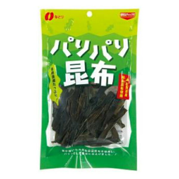 【内容量】 10g 【賞味期限】 メーカー製造日より7ケ月(未開封)です。実際にお届けする商品は、賞味期間は短くなりますのでご了承下さい。 【保存方法】 直射日光、高温多湿をおさけ下さい。 【原材料】 こんぶ（北海道）、食塩／調味料（アミノ酸等）、酸味料、甘味料（カンゾウ）、香辛料抽出物 【商品説明】 葉が薄い北海道産棹前(さおまえ)昆布を使用し、パリッとした食感に仕上げました。 食物繊維がたっぷり含まれており、小腹満たしや気分転換のおやつにもぴったりです。 便利なチャック付きです。