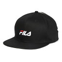 帽子 FILA フィラ ベースボールキャップ フラットバイザー(平つば) 硬め生地 サイズ調整アジャスター付き USA 直輸入モデル メンズ レディス キャップ...