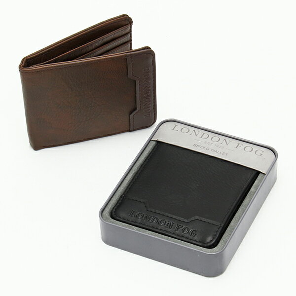 メンズ財布 格安 人気ブランド LONDON FOG ロンドン フォグ ロゴ刻印 2つ折り財布 アメリカ ブランド品 USA直輸入モデル メンズ ギフト XX-...