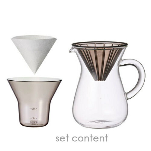 KINTO キントー SLOW COFFEE STYLE コーヒー カラフェ セット SCS-02-CC-PL 300ml 27643 2