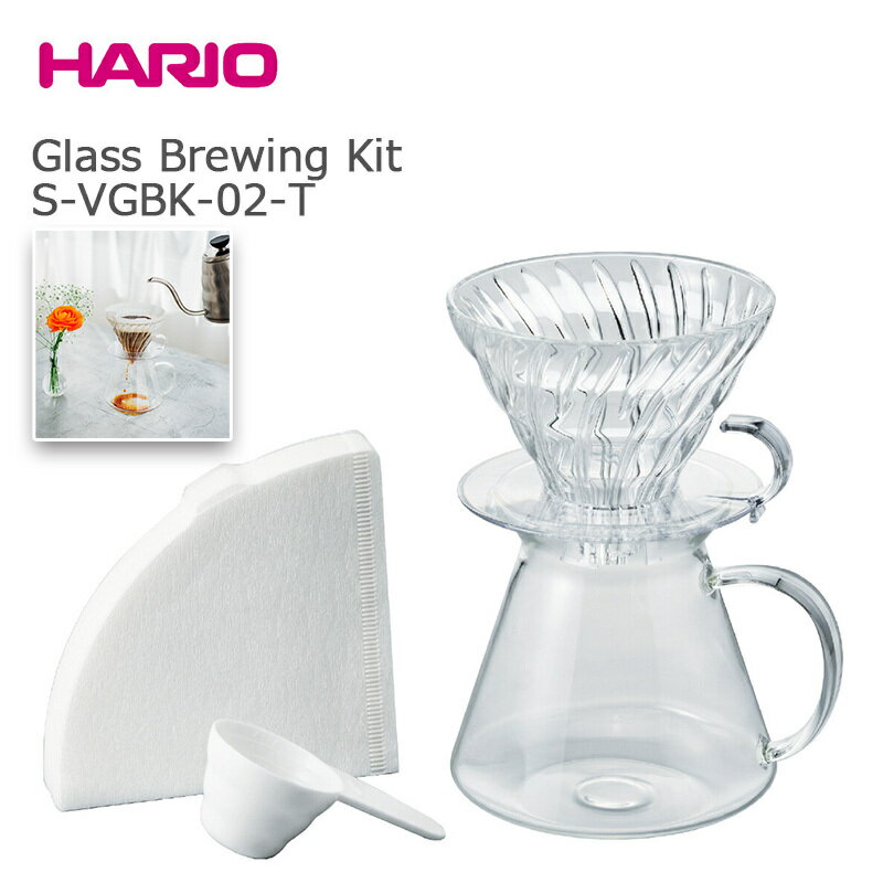 HARIO Simply HARIO シンプリーハリオ Glass Brewing Kit S-VGBK-02-T