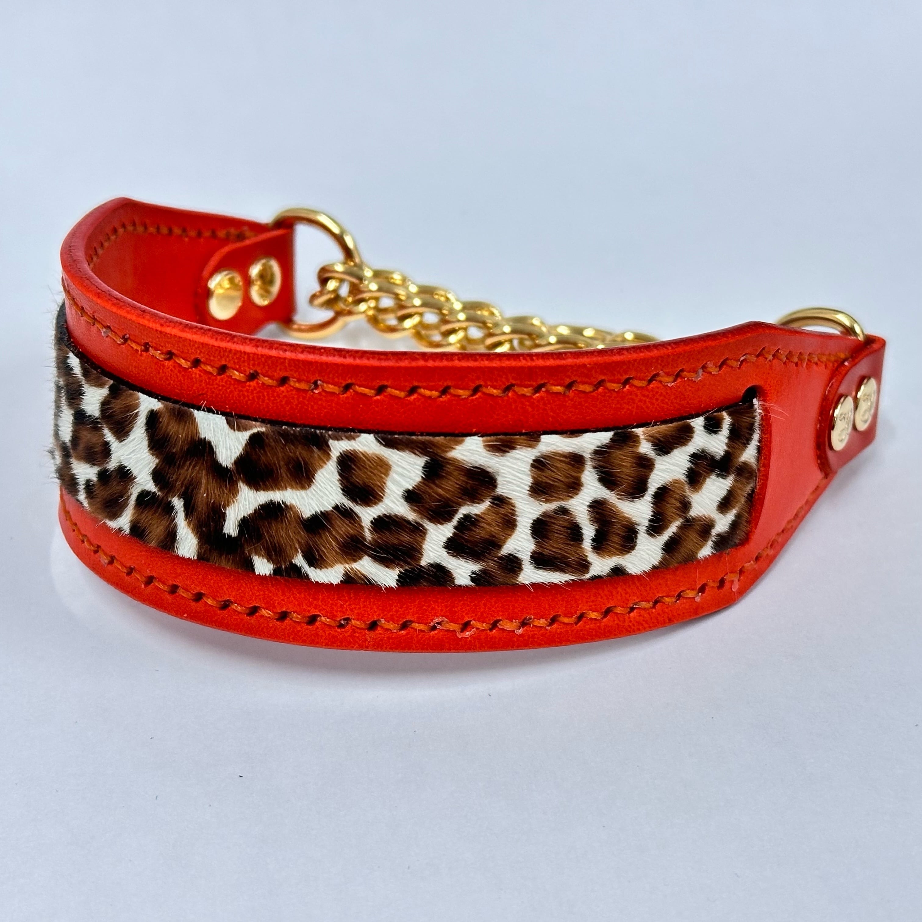 Jump　オレンジ　小型犬用　ハーフチョーク 日本製