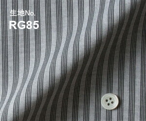 ビジネス　オーダーシャツ　（ワイシャツ）生地番号RG85形態安定　ストライプ柄