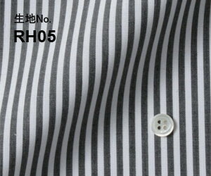 ビジネス　オーダーシャツ　（ワイシャツ）生地番号RH05形態安定　ストライプ柄