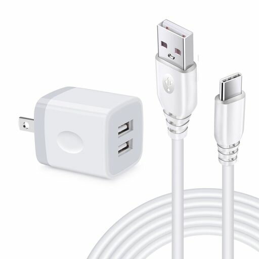 VIVIBER「アンドロイド充電器*1個+USB A-USB Cケーブル*1本*1.8M」ANDROID スマホ 充電器 TYPE-C 急速充電 USB携帯充電器 タイプC USB 充電アダプター C充電ケーブル