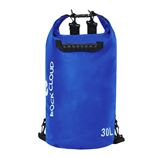 ROCKCLOUDドライバッグ防水バッグドラム型防水ポーチリュック折りたたみ軽量5L10L20L30L40Lアウトドア海水浴釣りビーチ水泳登山旅行用