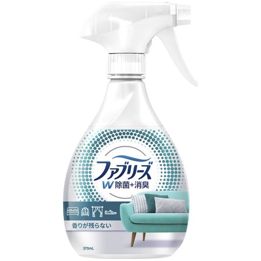 ファブリーズW除菌+消臭スプレー布用香りが残らない本体370mL