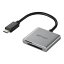 バッファロー USB3.2 TYPE-C 接続 カードリーダー 【 SDXC/SDHC/SD/MMC/RS-MMC/MICROSDXC/MICROSDHC/MICROSD/UHS-I 対応 】 IPHONE 15 / 15 PRO IPAD スマホ