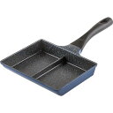 和平フレイズお弁当2品同時に調理仕切りフライパン15x19CM2面フライパンIH対応ガス時短PFOAフリーふっ素樹脂加工ひるもぐRB-1296