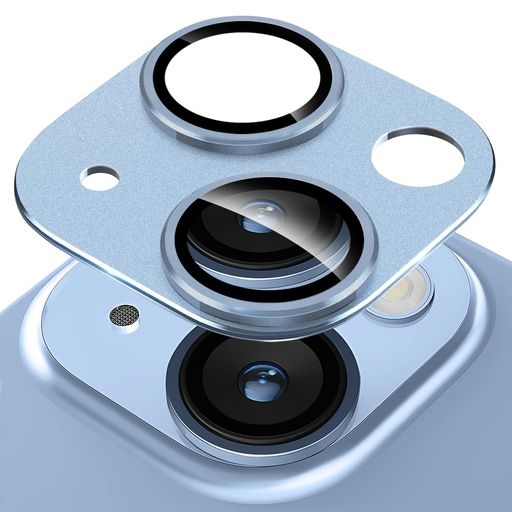 KAKUKIFORIPHONE15/IPHONE15PLUSカメラフィルムアルミ合金製+AR高透過率強化ガラスアイフォン15プラス/アイフォン15一体型レンズ保護フィルム耐衝撃露出オーバー防止アルミ合金カメラカバー