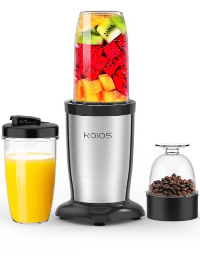 KOIOS ミキサー ジューサー ダブルボトル 500ML大容量 コーヒーミル 6枚刃 ハイパワー400W スムージー 25000R/MIN高速回転 果物/野菜/離乳食/ミルクセーキ 氷も砕ける 一台多役 栄養補充 過熱保護 水洗い可能 操作簡単 KOIOS ミキサー ジューサー ダブルボトル 500ML大容量 コーヒーミル 6枚刃 ハイパワー400W スムージー 25000R/MIN高速回転 果物/野菜/離乳食/ミルクセーキ 氷も砕ける 一台多役 栄養補充 過熱保護 水洗い可能 操作簡単