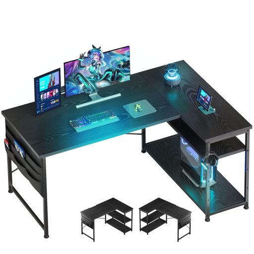 【商品仕様】パソコンデスクとしてはもちろん、ゲーミングデスクとしても使用できるおしゃれなL字デスク。◆本体サイズ:約幅120x奥行55x高さ74CM◆本体重量:約17.45KG◆お客様組立て品です。◆万が一ご購入した商品に初期不良が発生した...