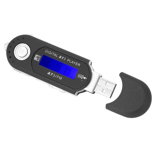 MP 3 MP3 USB ラジオ CD プレーヤー 目覚まし時計 ポータブル音楽 MP3 USB プレーヤー LCD スクリーン付き ポータブル オーディオおよびビデオ FM ラジオ ボイス メモリー カード シルバー (黒)