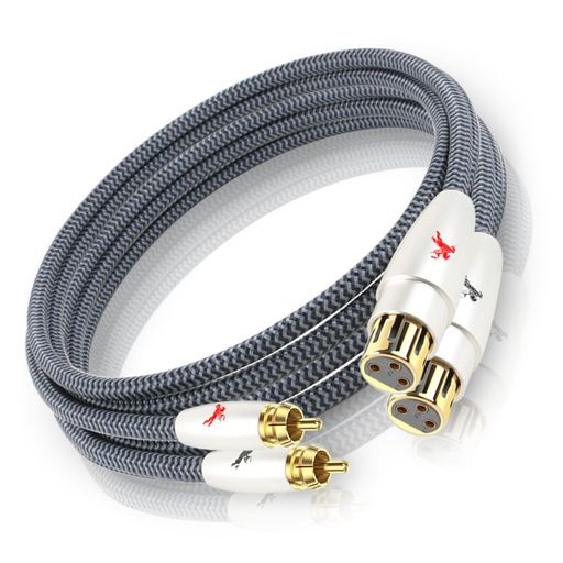 IMPETO XLR RCA変換ケーブル「メス-オス」XLRからRCAまで OFC無酸素銅 オーディオケーブル AVアンプ/CD/ヘッドホンアンプ/デジタルミキサーなど適用 XLR RCA CABLE 1M