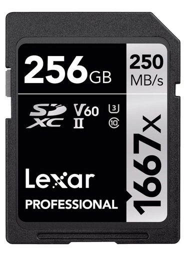 ORIGINAL LEXAR 1667X V60 250MB/S FLASH MEMORY SD CARDS 64GB 128GB UHS-...