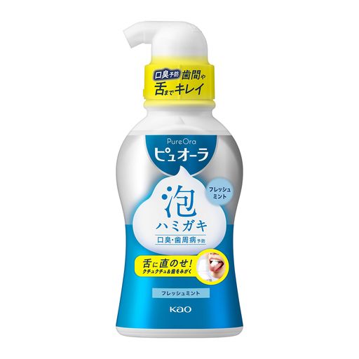 ピュオーラ 泡で出てくるハミガキ 190ML 口臭/歯周病予防 [医薬部外品] フレッシュミントの香味 単品