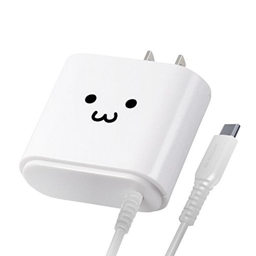 쥳(ELECOM)ACŴ/TYPE-C֥η/2.4A/2.5M/ۥ磻ȥե