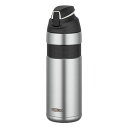 サーモス(THERMOS) 真空断熱ストローボトル FFQ-600 ブラック FFQ-600-SBK