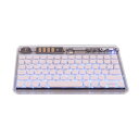 【2023モデル・革新な透明デザイン】BLUTOOTHキーボード IPAD用 タブッレト用 バックライト付き マルチペアリング 3台のデバイスを同時に接続でき 充電式 薄型 小型 コンパクト US配列(2)