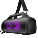 【VGP2024SUMMER受赏】EarFunUBOOMXスピーカーBluetooth5.3/80W重低音Bluetoothスピーカー/RGBライトブルートゥーススピーカー/30時間の再生時間/緊急用予備電源/