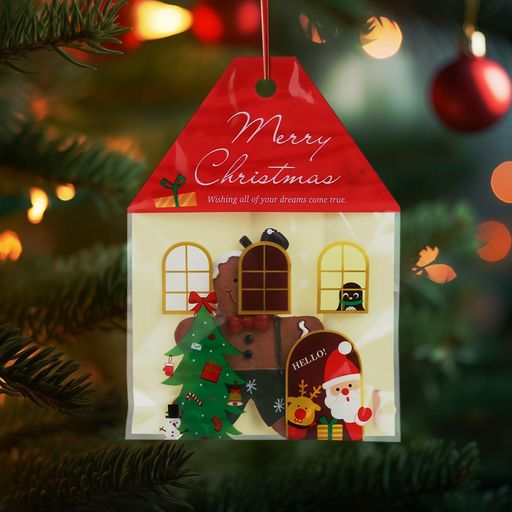 LEMESOクリスマスお菓子袋50枚入クリスマス袋ラッピング袋プチギフトお菓子チョコキャンディー飴ギフトプレゼント包装ラッピング小分け袋小物入れラッピング袋ギフトバッグチャック付…