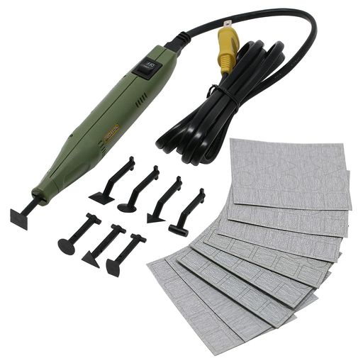 プロクソン(PROXXON)ペンサンダー先端アーバー8種ヤスリペーパー4種セット28594-M800番のヤスリペーパー付属