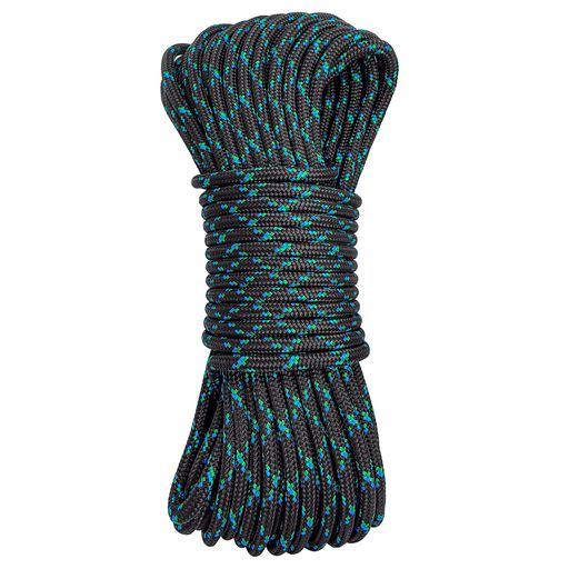 GMCLIMBINGUIAACE認証8mmアクセサリーコードダブルブレード構造プルージックランヤードストラップ作り用コードクライミングアーボリストアウトドア使用30.5Mカットサイズブラック