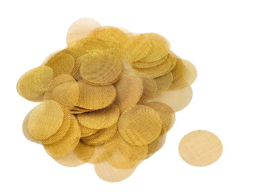 100枚パイプスクリーン(19mm/0.75inch)銅ステンレスタバコパイプ網キセル網(ガラスパイプ/ボング/ガラ..