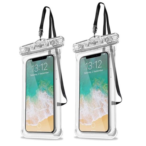 PROCASE防水スマホケース2個IPX8認定お風呂海プール温泉首掛け式ドライバッグ登山お釣り時の防塵・防水対策適用端末:IPHONE1615141312MINIPROMAXHUAWEIXPERIA