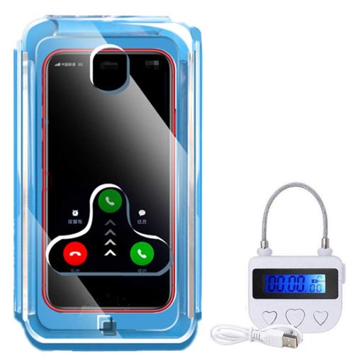 HAWGONタイムロッキングコンテナスマホロックボックスたいむろっきんぐこんてんな長い連続使用時間時間を自由に設定携帯便利日本語のユーザーブック付き