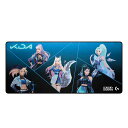 LOGICOOL G(ロジクール G) G840 LOL K/DA ゲーミングマウスパッド 超大型 XL サイズ クロス 3MM 薄型 安定したラバー素材 LEAGUE OF LEGENDS公式 ゲームギア 国内正規品 1年間無償保証 ブラック