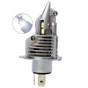 バイクledh4ヘッドライトバイク用ledライトh4Hi/Lo新車検対応CSPチップ搭載60W/1個ホワイト6500Kバイク爆光ledh4一体型9-36V12V/24V車対応6000LMLEDバルブ3年保証1個入り