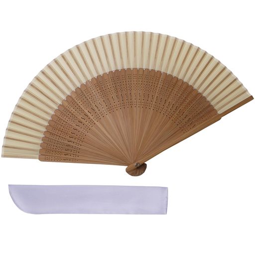 [TOuWA]扇子メンズレディース竹骨和柄軽量日本お土産お祭り花火大会忘年会新年会発表会浴衣着物和装和小物歌舞伎小物紳士用男女兼用センス2点セット(扇子、扇子袋米+茶骨)