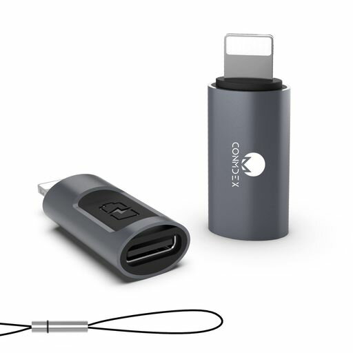 【正規MFi認証品】CONMDEXライトニングタイプC変換アダプター36WPD高速充電lightningusb-c変換アダプタUSB-Ci-Phone変換コネクタ同期対応アイホン141312などに対応(Gray